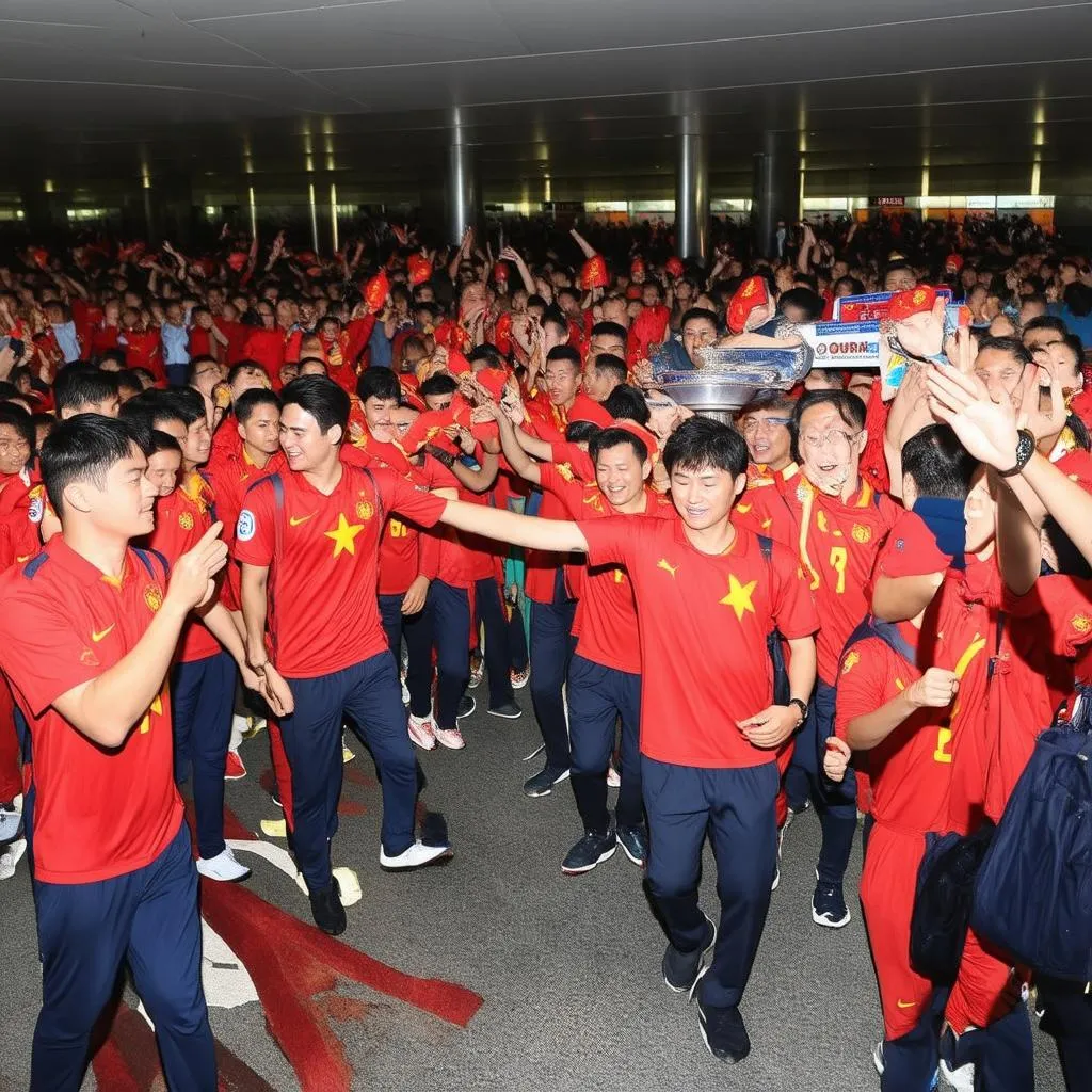 aff suzuki cup 2018 đón đội tuyển việt nam