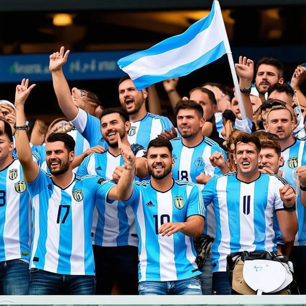 Cổ động viên Argentina WC 2018