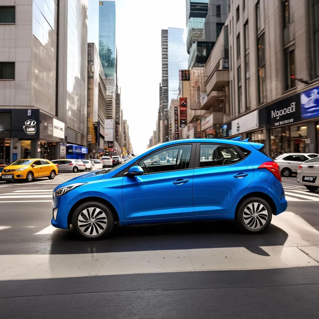 hyundai fiesta city driving