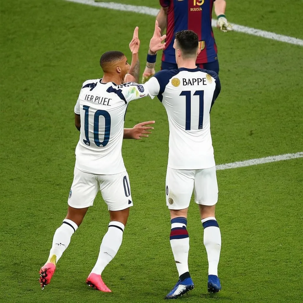 Mbappé và Messi