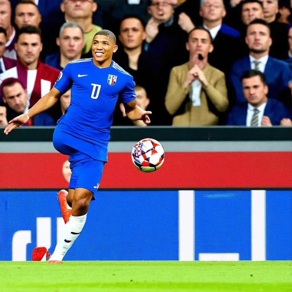 Pha bóng đẹp mắt của Mbappe