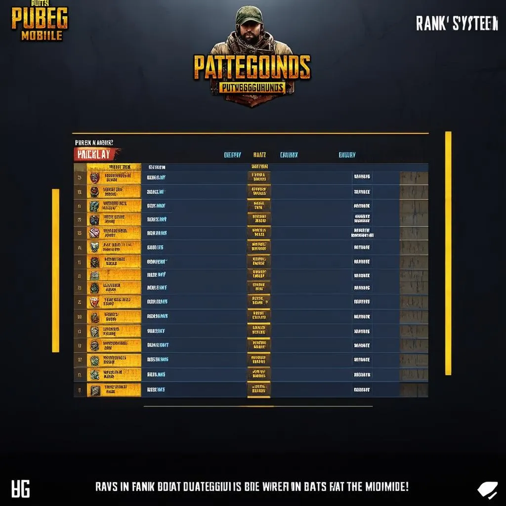 PUBG Mobile Rank System