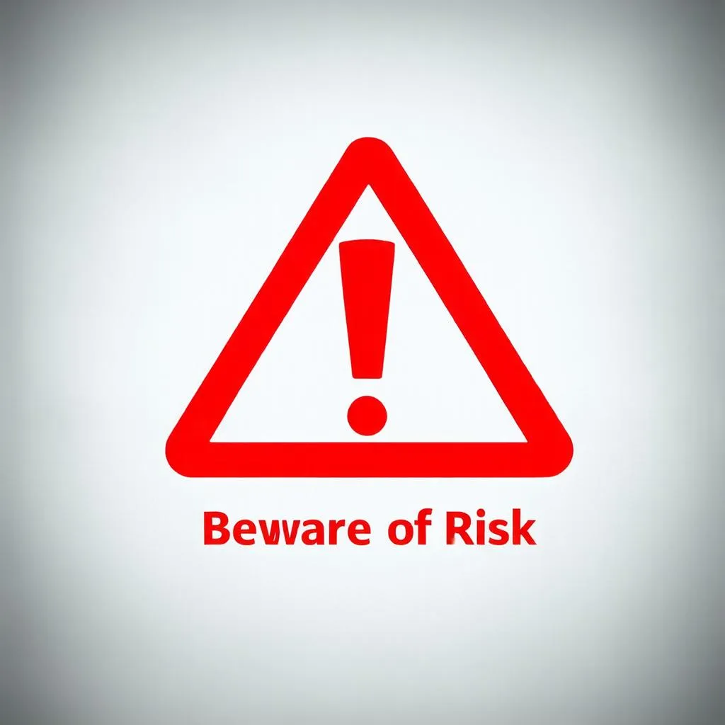 Risk warning icon