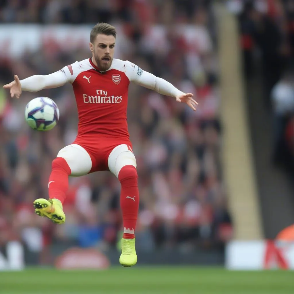 Aaron Ramsey cản phá