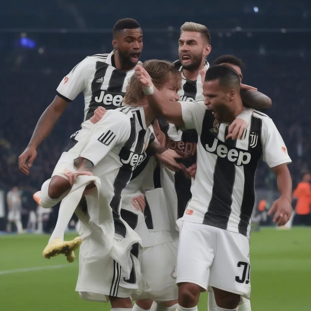 Trận đấu giữa Ajax và Juventus tại Champions League