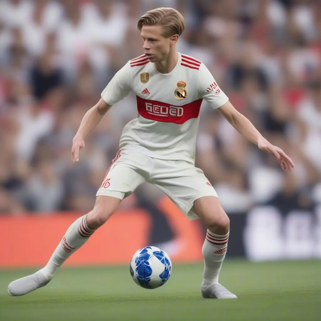 Frenkie de Jong thể hiện kỹ thuật điêu luyện