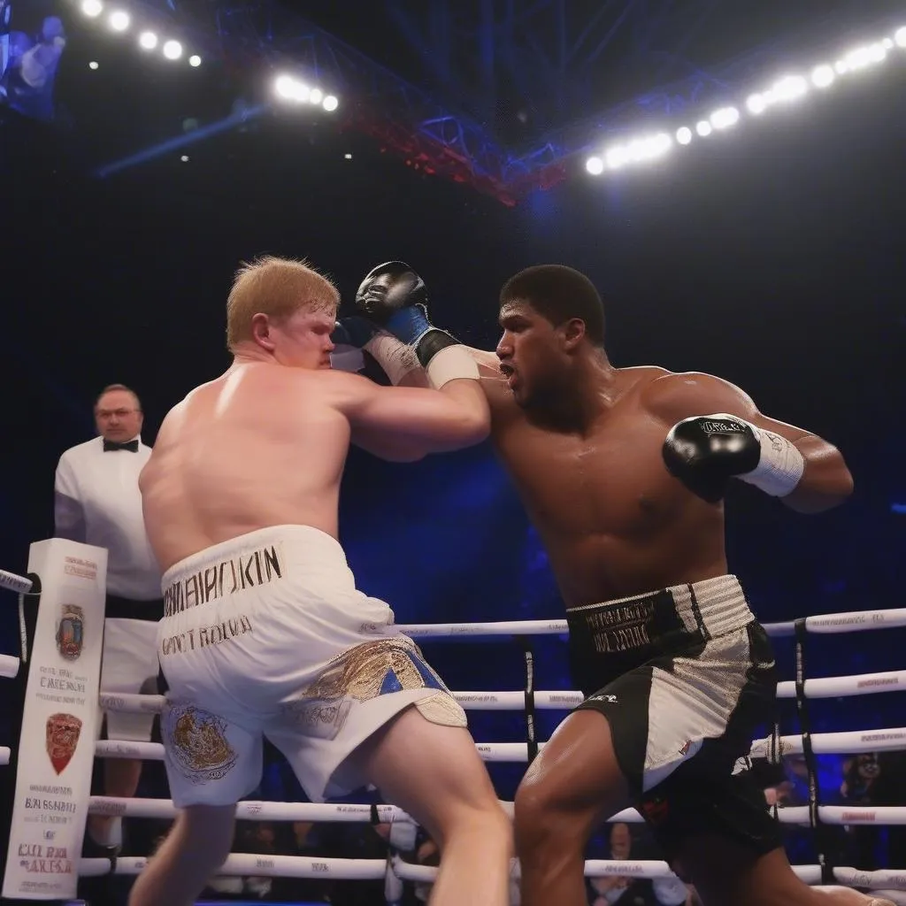 Alexander Povetkin counter-punch Anthony Joshua