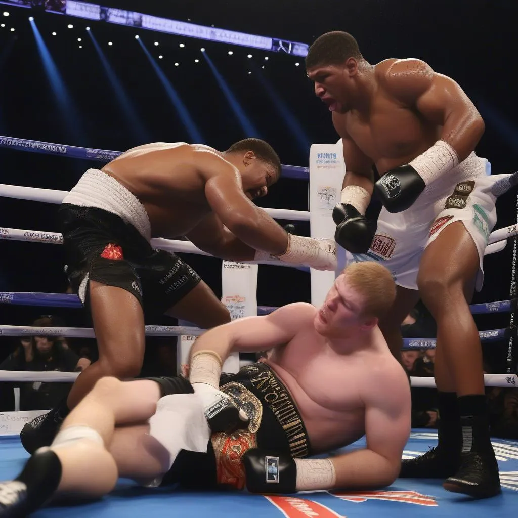 Anthony Joshua knockout Alexander Povetkin