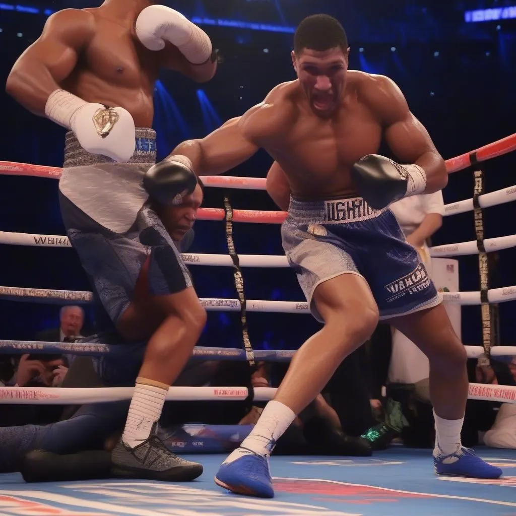 Anthony Joshua bị Wladimir Klitschko hạ gục