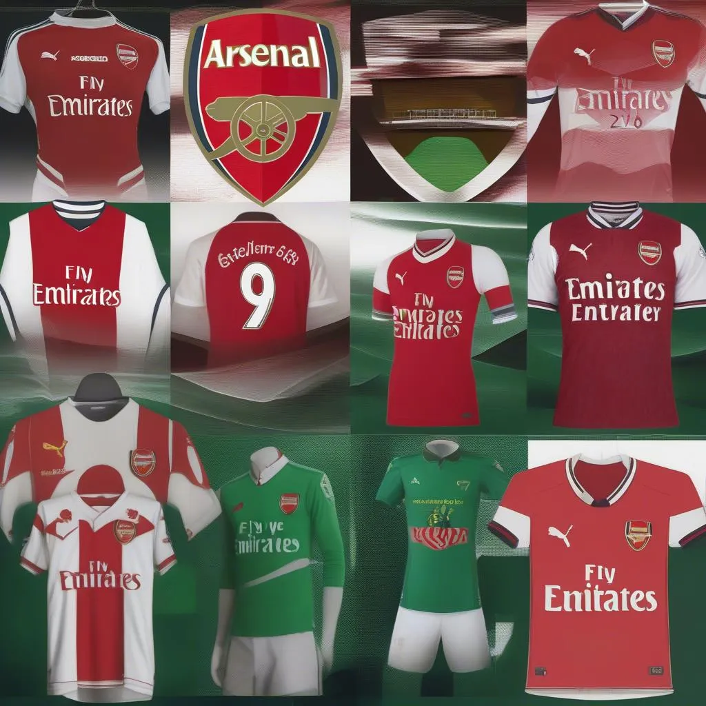 Áo Arsenal xanh qua các thời kỳ