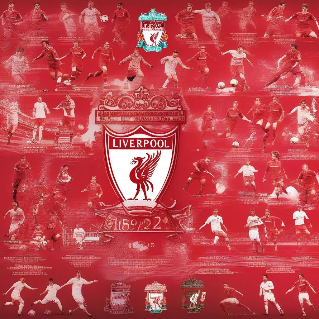 Áo đấu Liverpool màu đỏ, logo của đội bóng