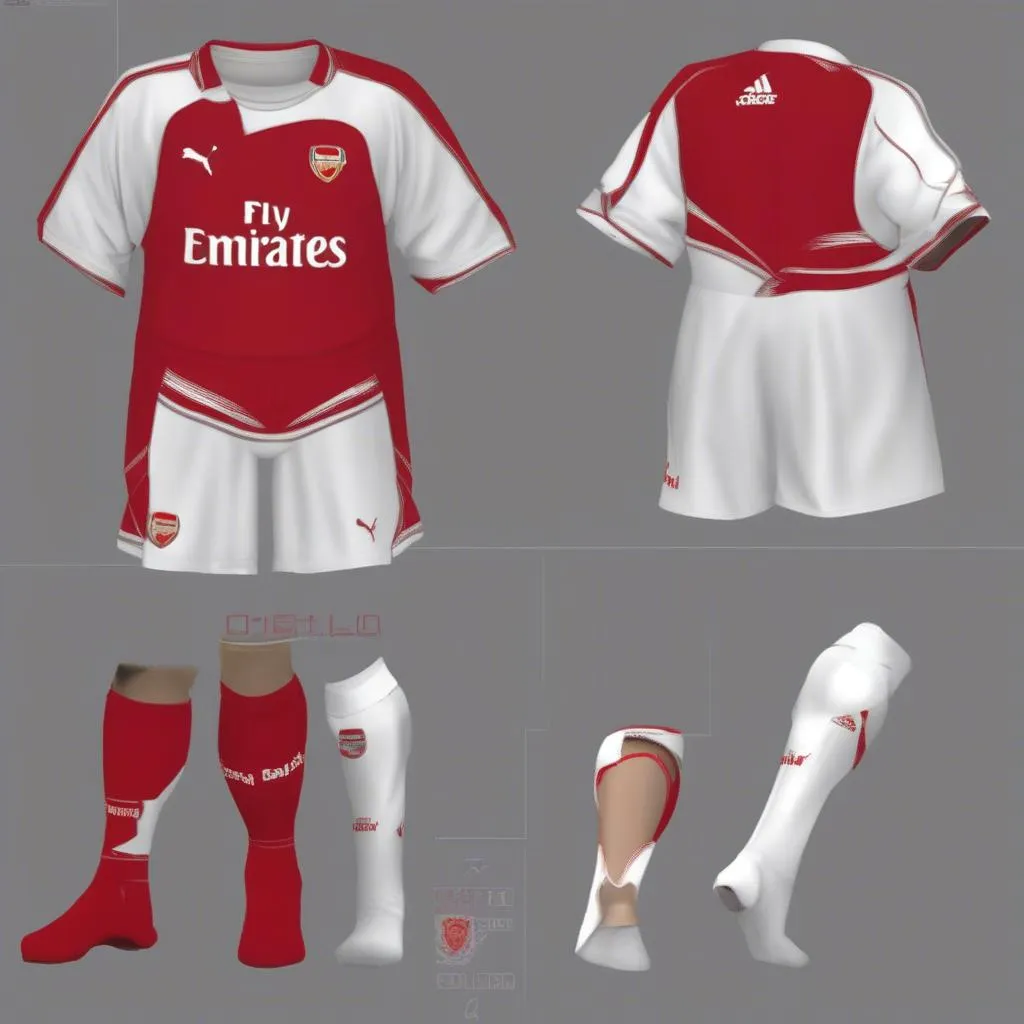 áo đấu arsenal 2005 2006