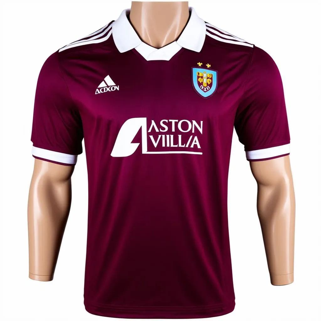 áo đấu aston villa màu đỏ sẫm