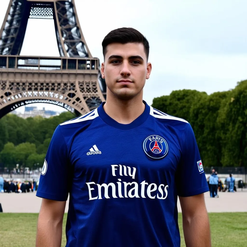 Áo Paris Saint Germain 2019 màu xanh dương