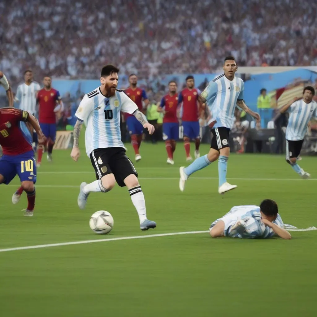 Lionel Messi ghi bàn thắng đẹp mắt cho Argentina