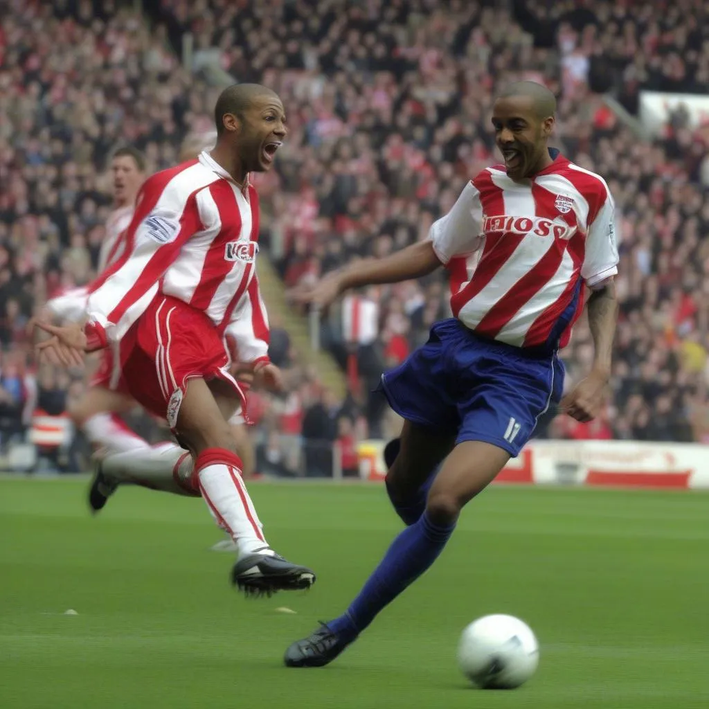 Arsenal vs Stoke City Highlights: Cú sút &quot;thần thánh&quot; của Thierry Henry