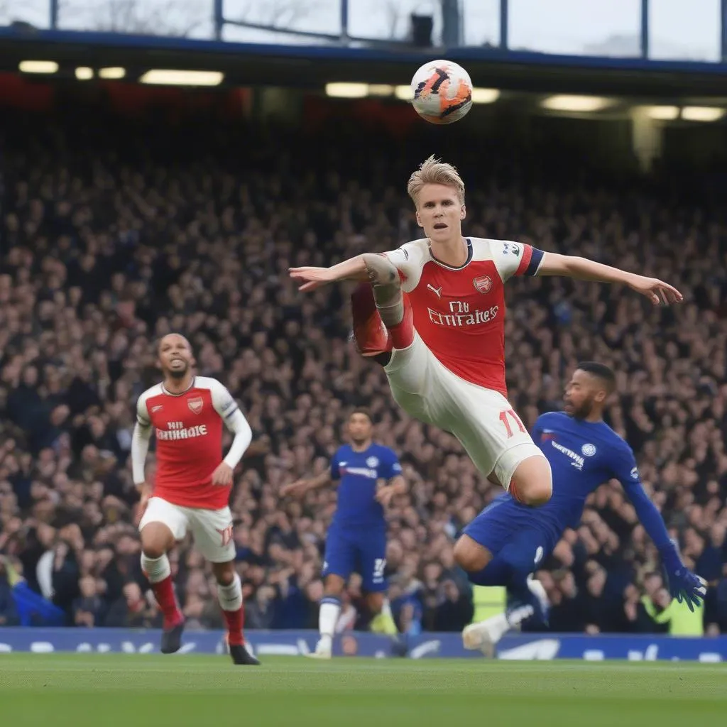 Arsenal vs Chelsea 2-1 highlights Odegaard goal