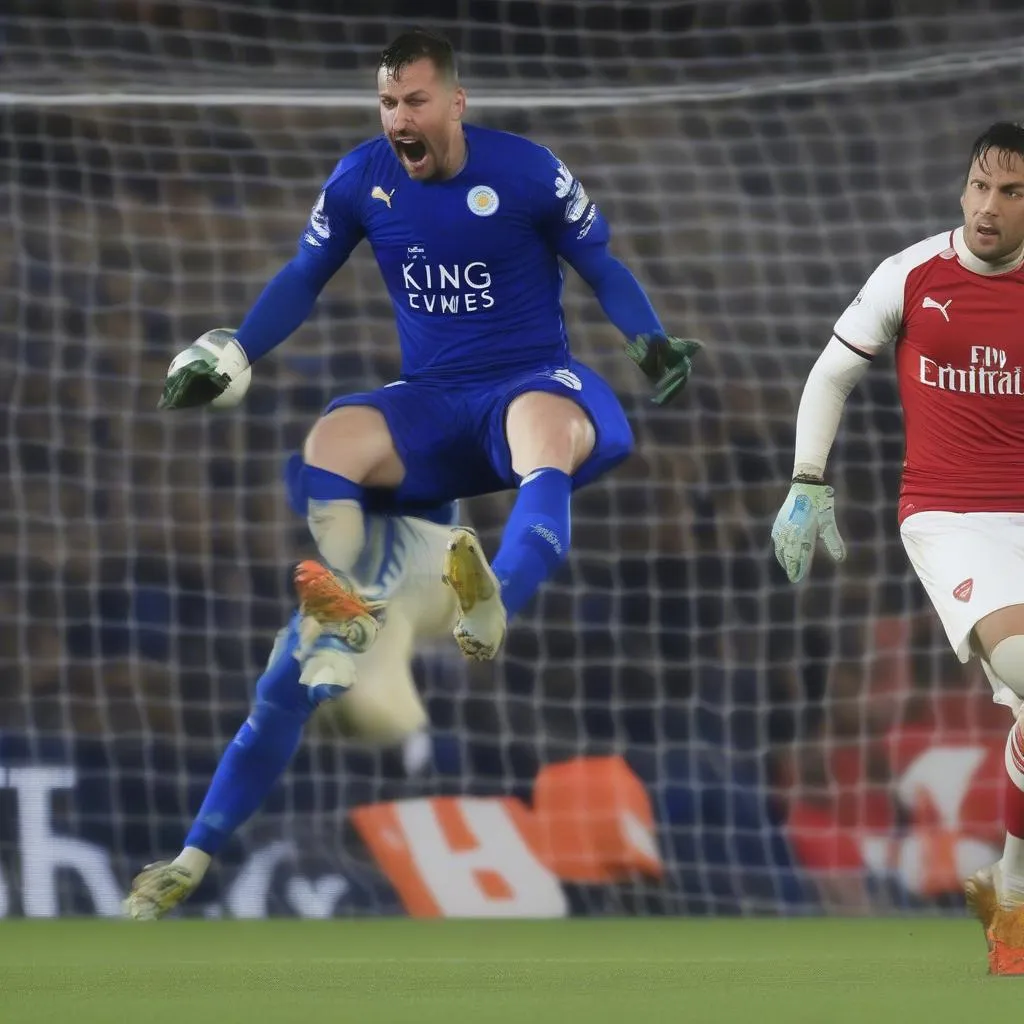 Leicester City's valiant efforts to break through Arsenal's defense