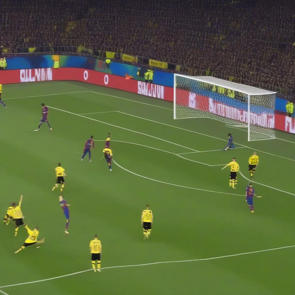 Barca Dortmund Highlight: Reus's Free-Kick Goal