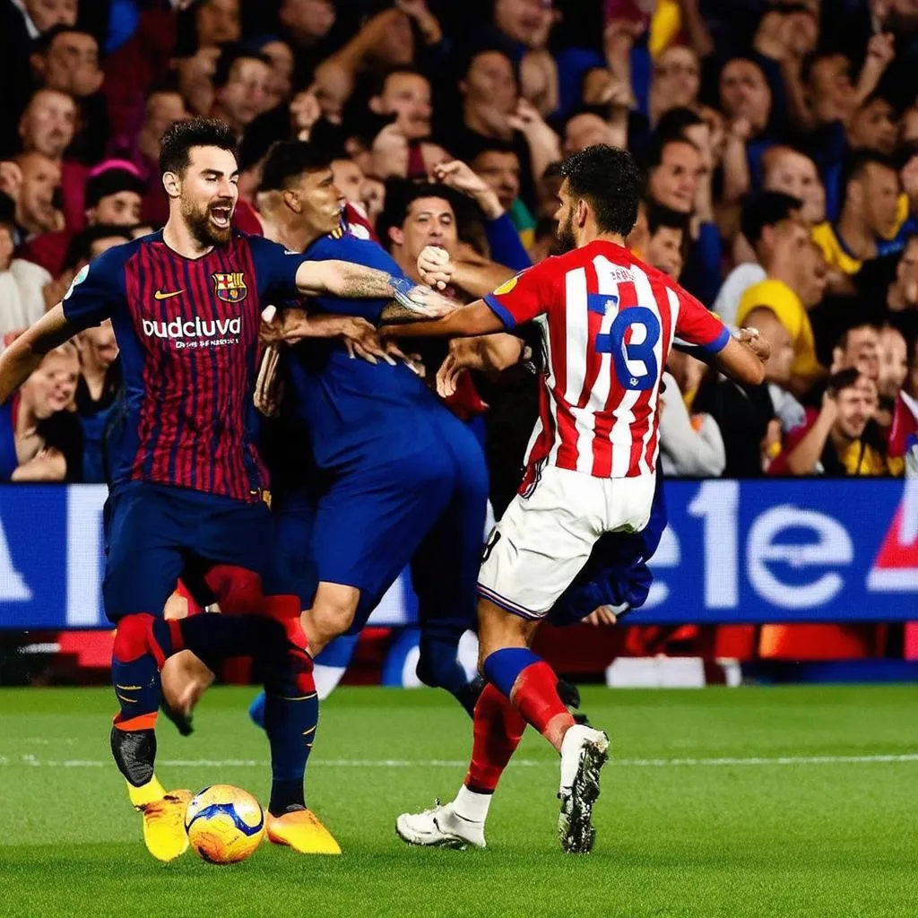 Trận đấu giữa Barca và Atletico