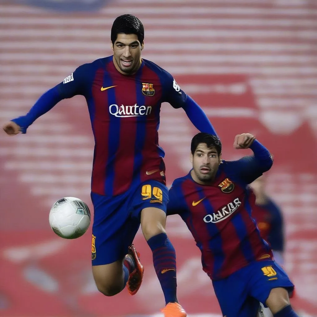 Suarez ghi bàn ấn định chiến thắng cho Barca