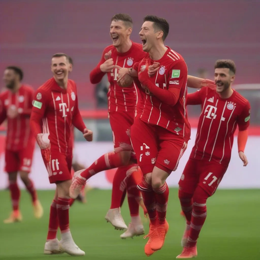 Lewandowski ghi hat-trick