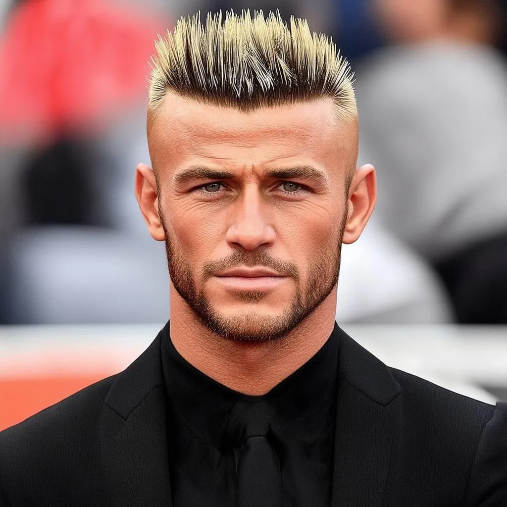 Beckham tóc mohican