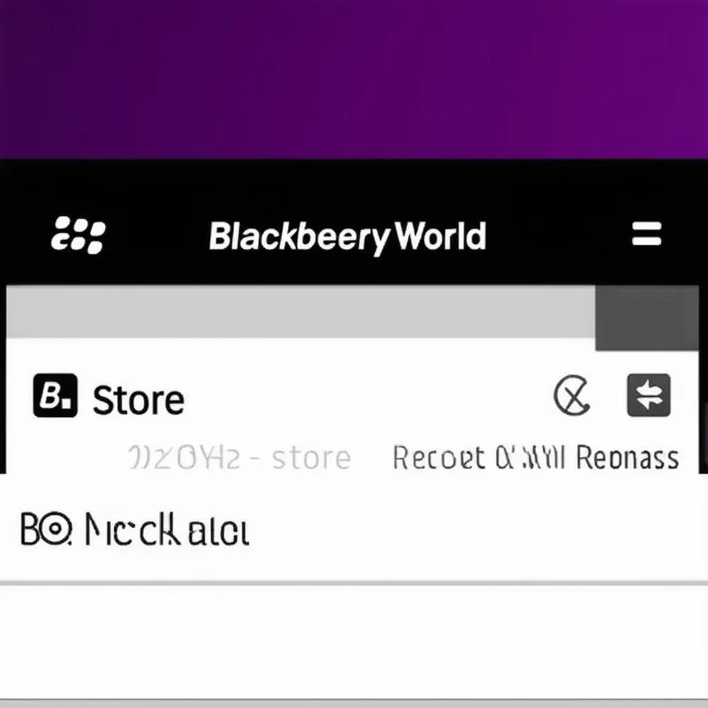 BlackBerry World App Store