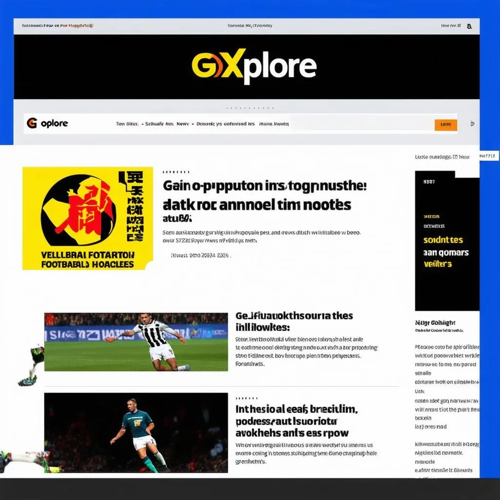 Website Bóng đá GoXplore