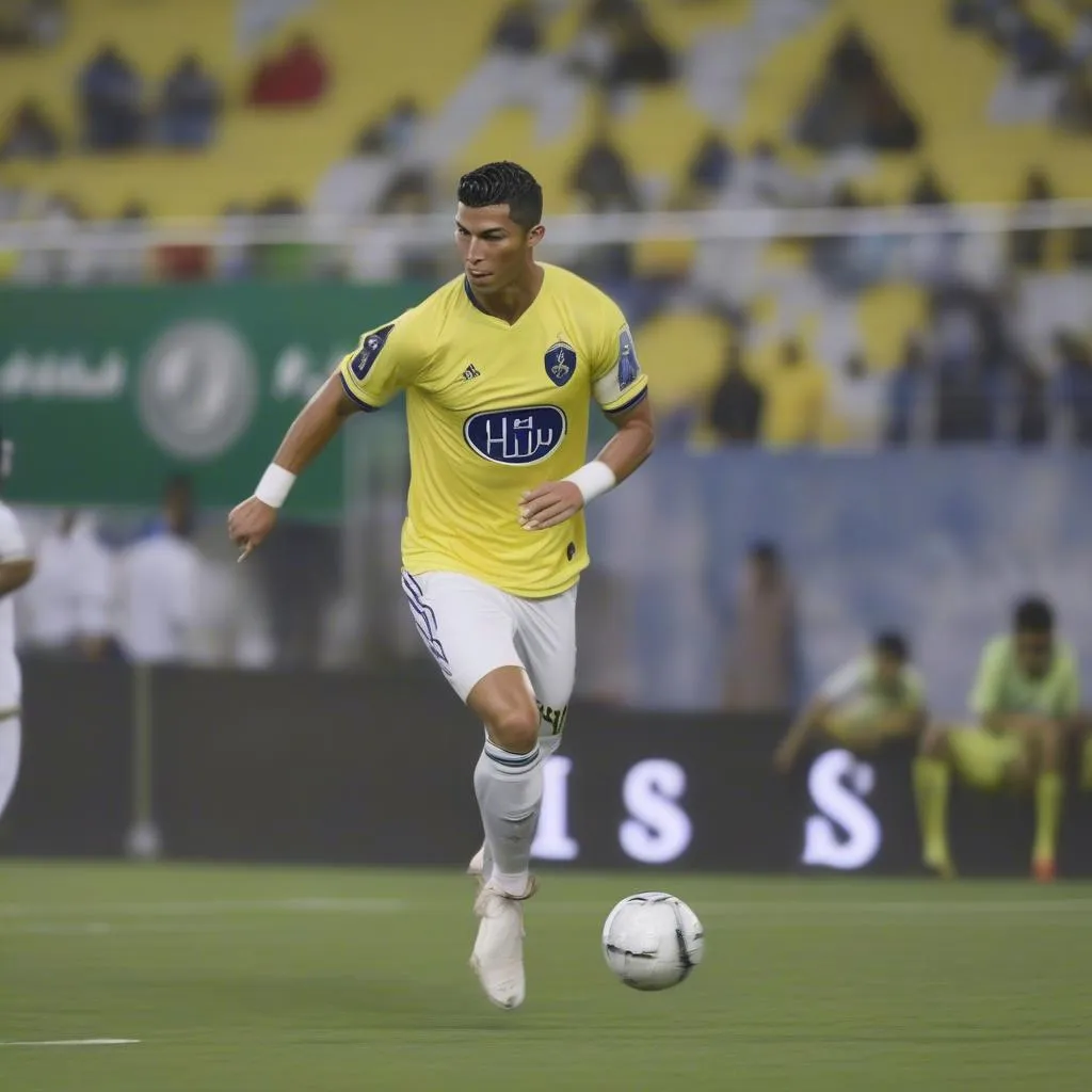 Hình ảnh Cristiano Ronaldo thi đấu cho Al Nassr