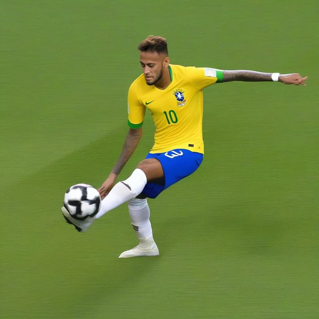 Brazil vs Costa Rica: Neymar's First Goal Highlight