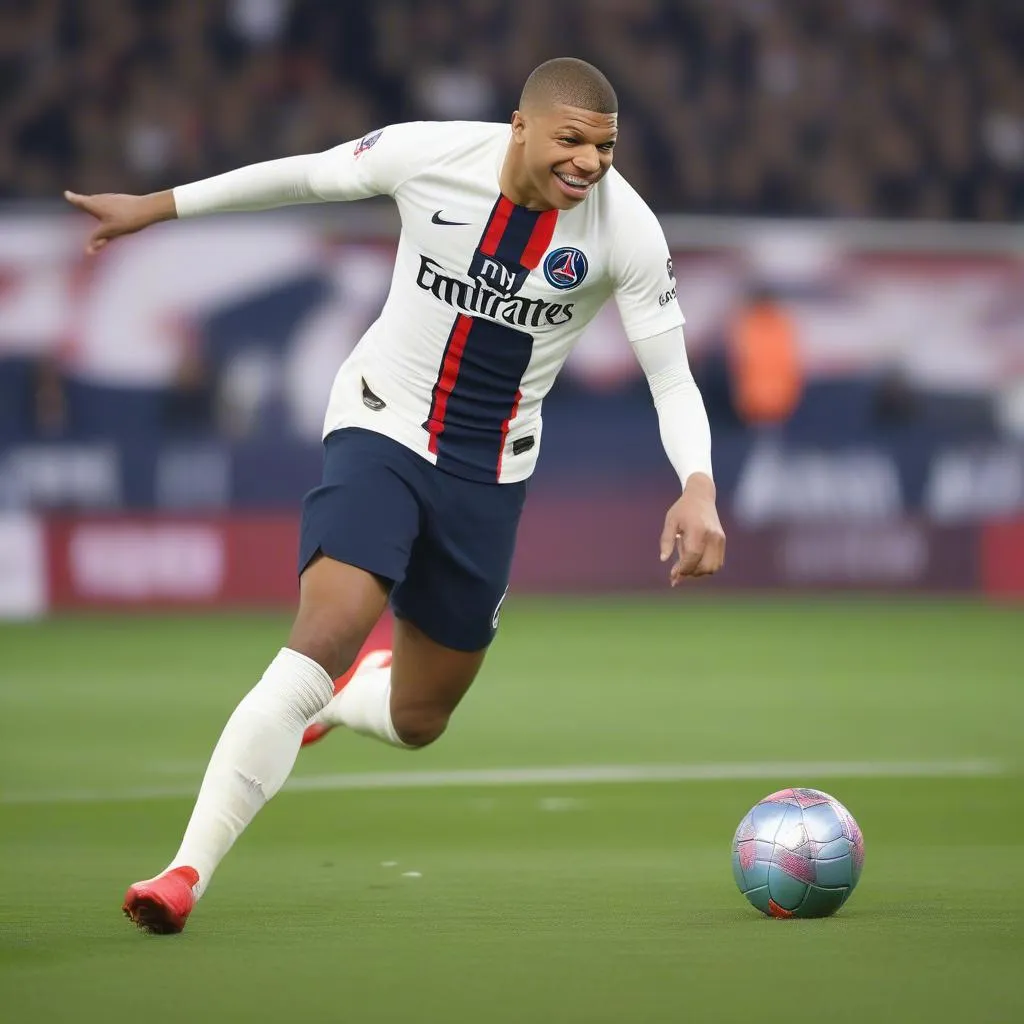 Pha kiến tạo của Mbappe trong trận đấu giữa Bruges và PSG