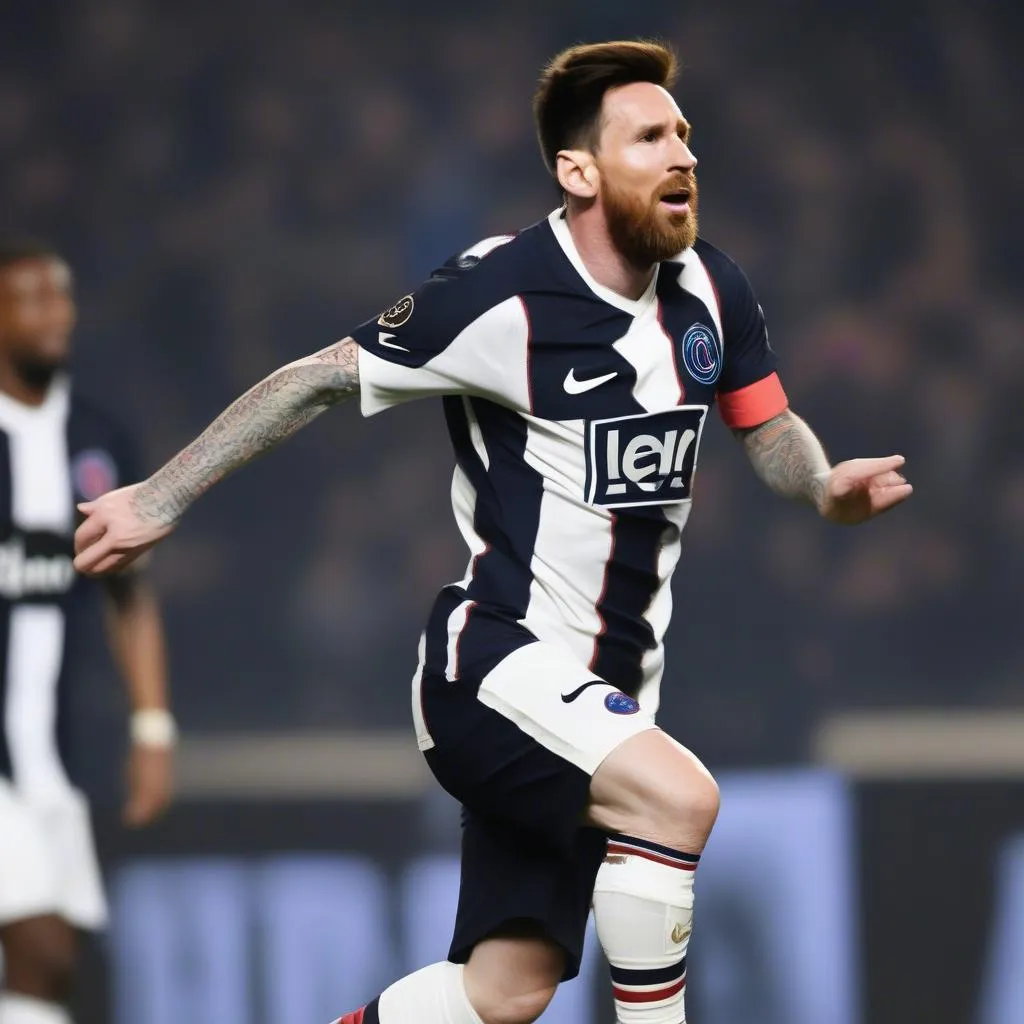 Bàn thắng của Messi trong trận đấu giữa Bruges và PSG