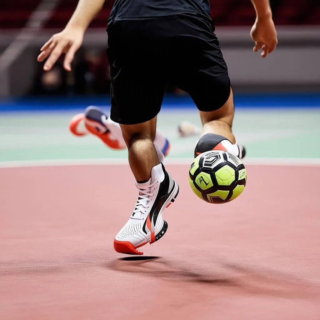 Cầu Thủ Futsal Di Chuyển