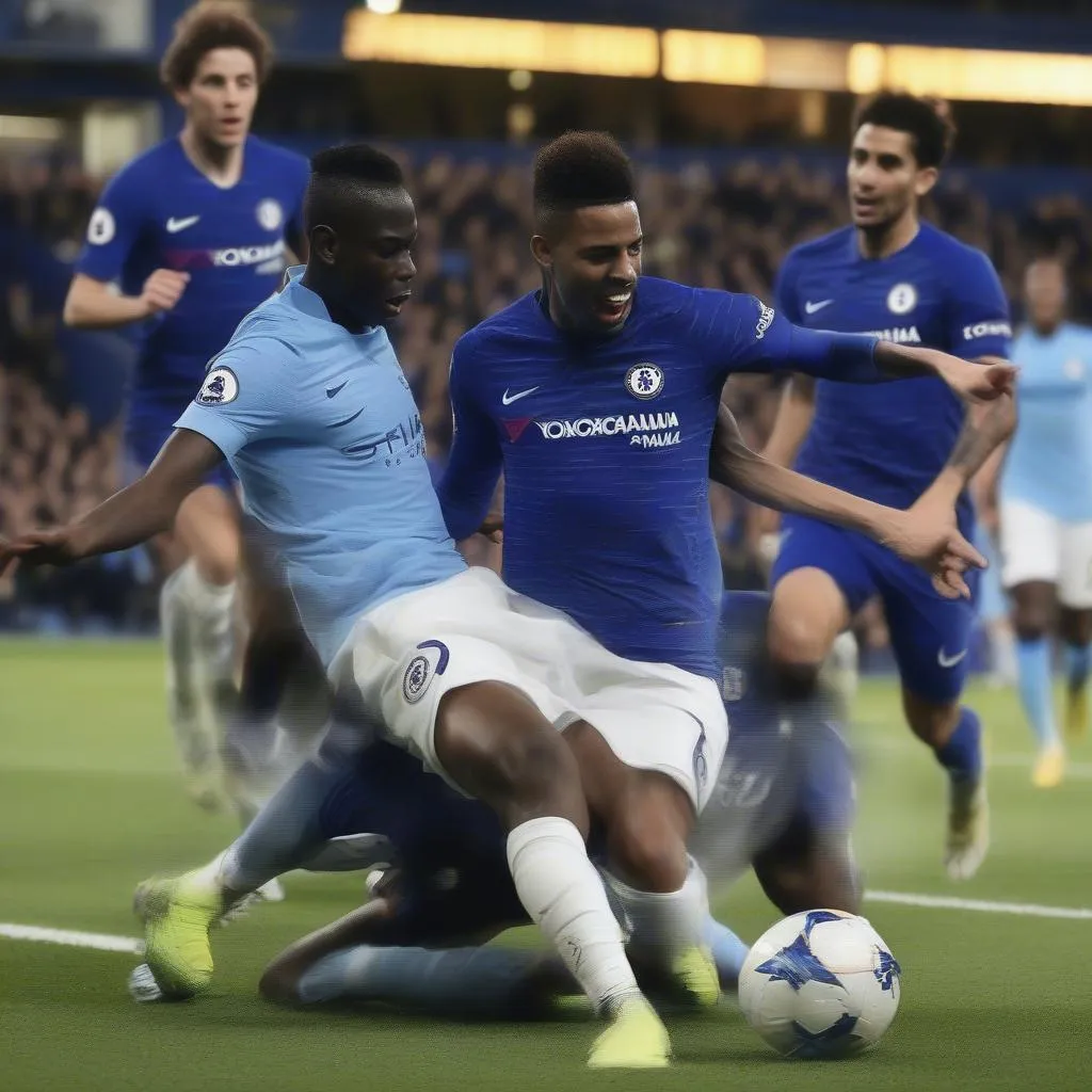 Highlights từ trận đấu bùng nổ tinh thần giữa Chelsea và Manchester City