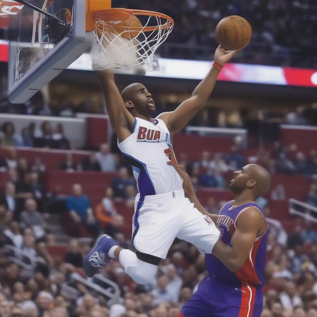 Chris Paul dunk highlight, a testament to his amazing athleticism and versatility