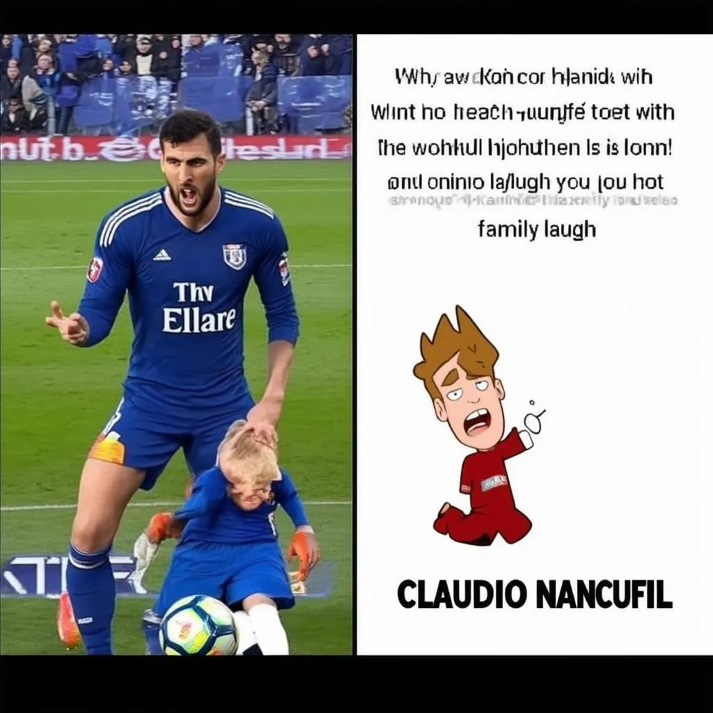 Meme về Claudio Nancufil