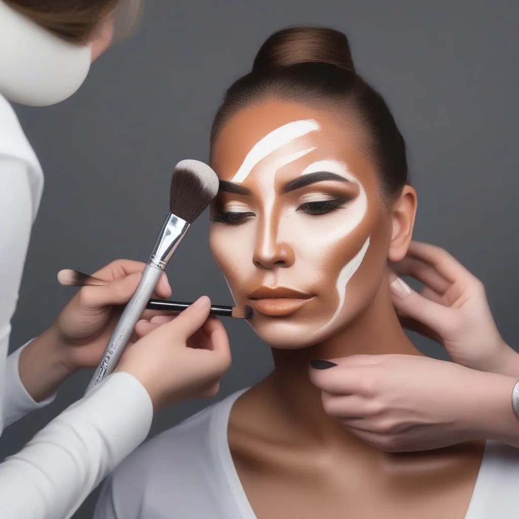 Sử dụng Contour và Highlight cho cầu thủ