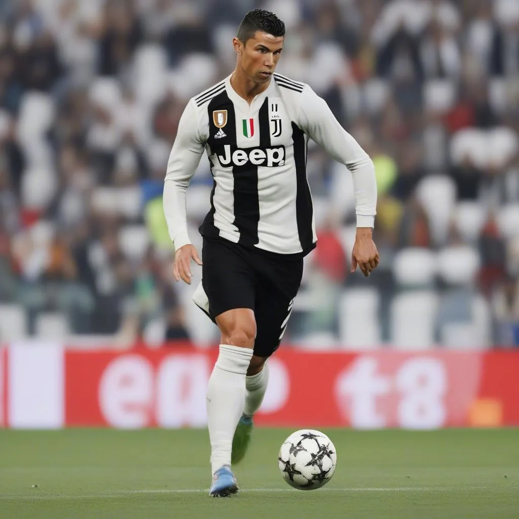 Cristiano Ronaldo, một trong những cầu thủ vĩ đại nhất mọi thời đại, đang dẫn dắt hàng công của Juventus.