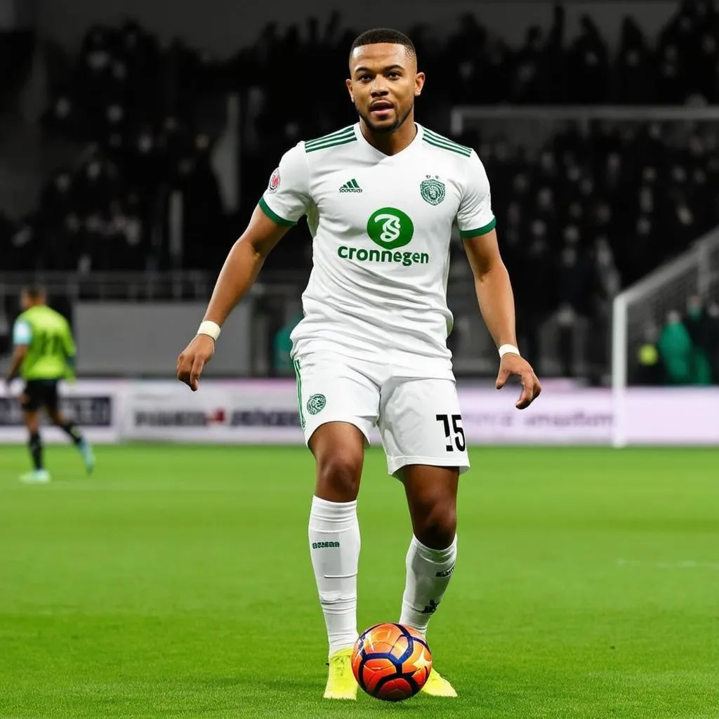 Dennis Depay in FC Groningen jersey