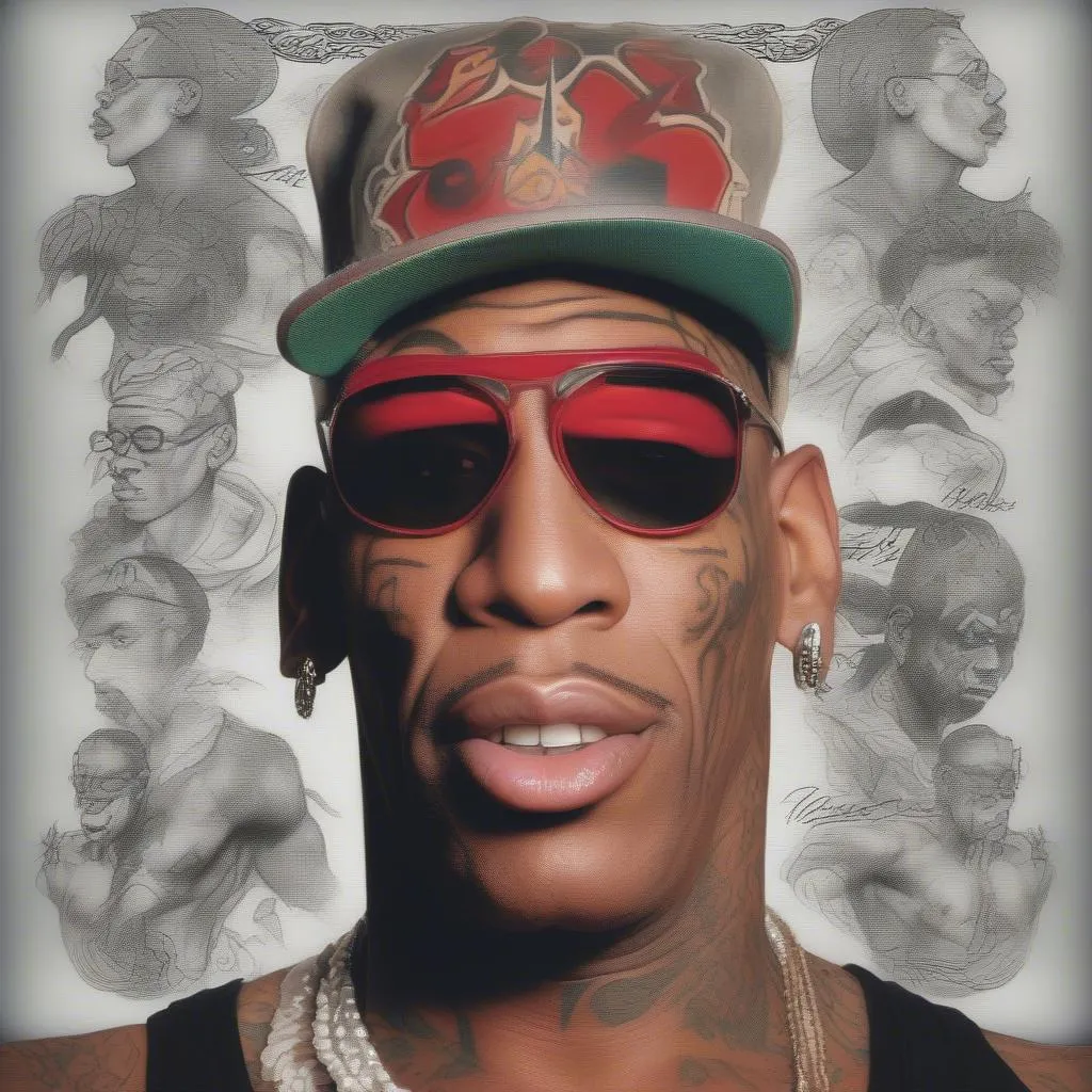 Dennis Rodman Highlights - Tattoo - Basketball