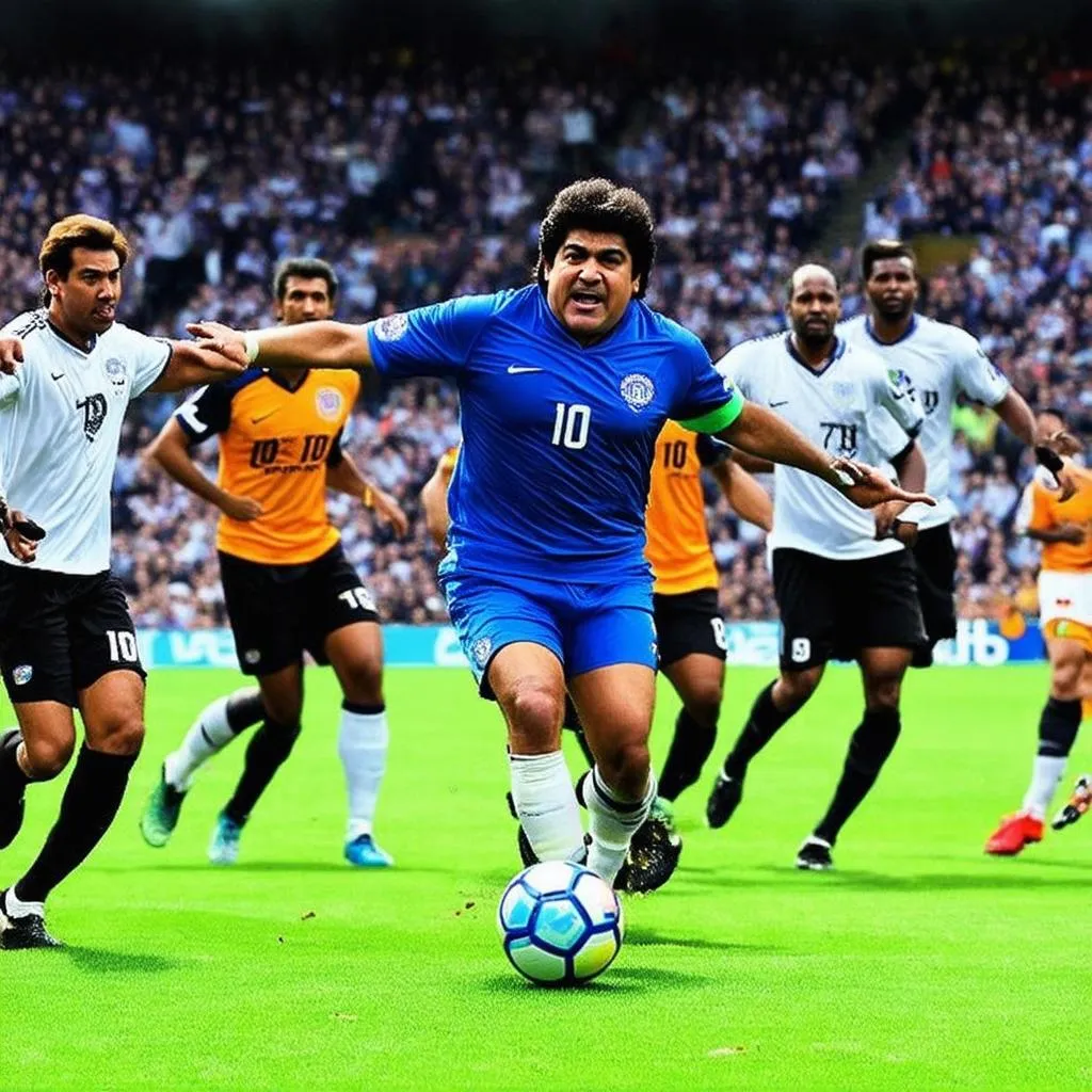 Diego Maradona ghi bàn thắng tuyệt vời