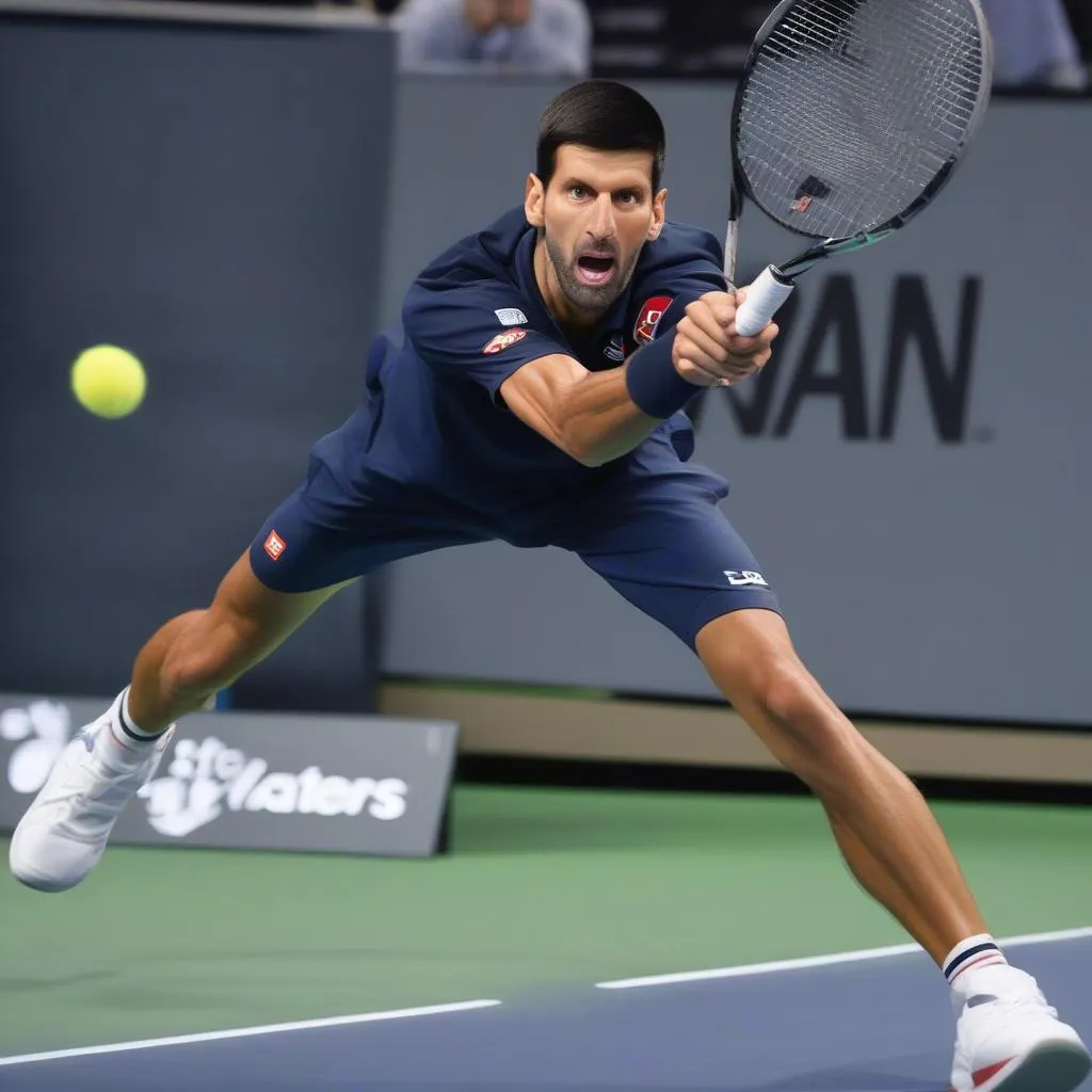 Novak Djokovic thi đấu tại chung kết Paris Masters 2023