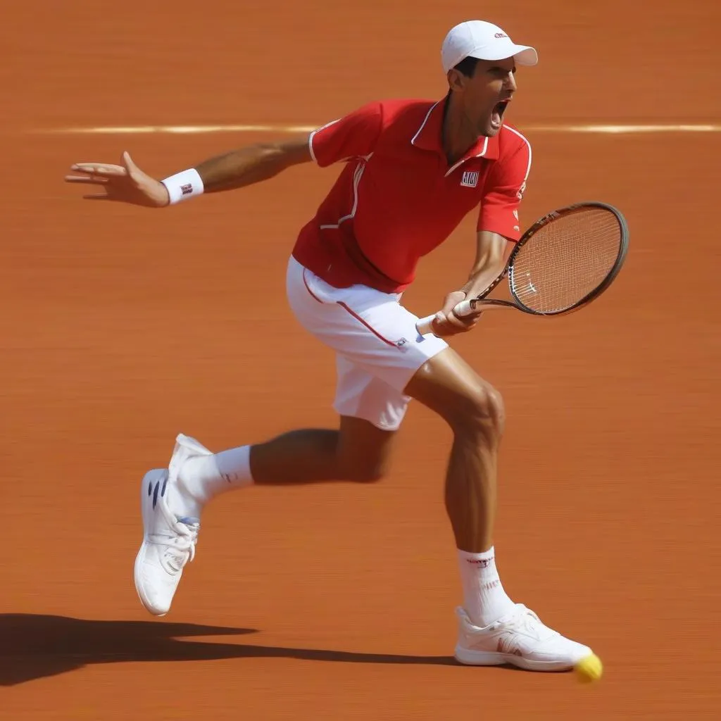 Djokovic, tay vợt số 1 thế giới, đang thể hiện phong độ ấn tượng trên sân đất nện