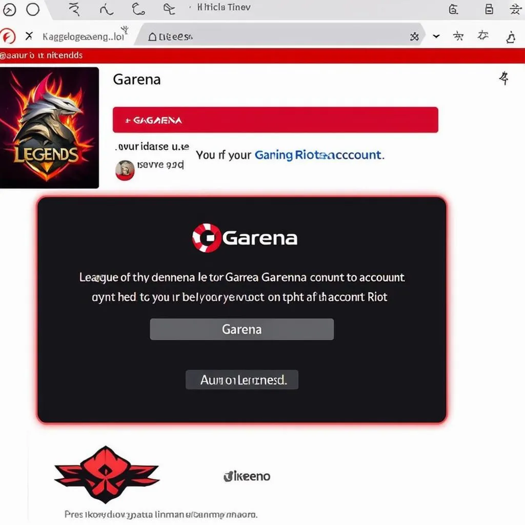 Tài khoản Garena và Riot