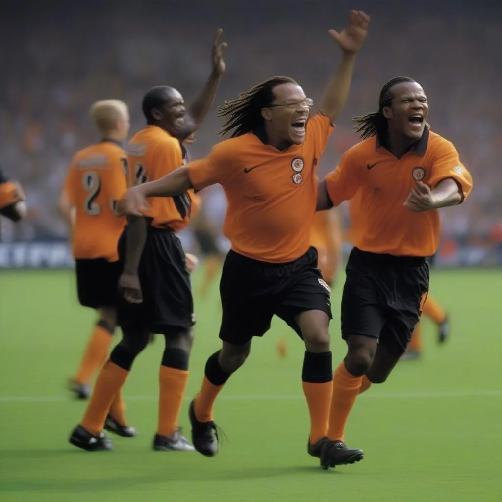 Edgar Davids Celebration