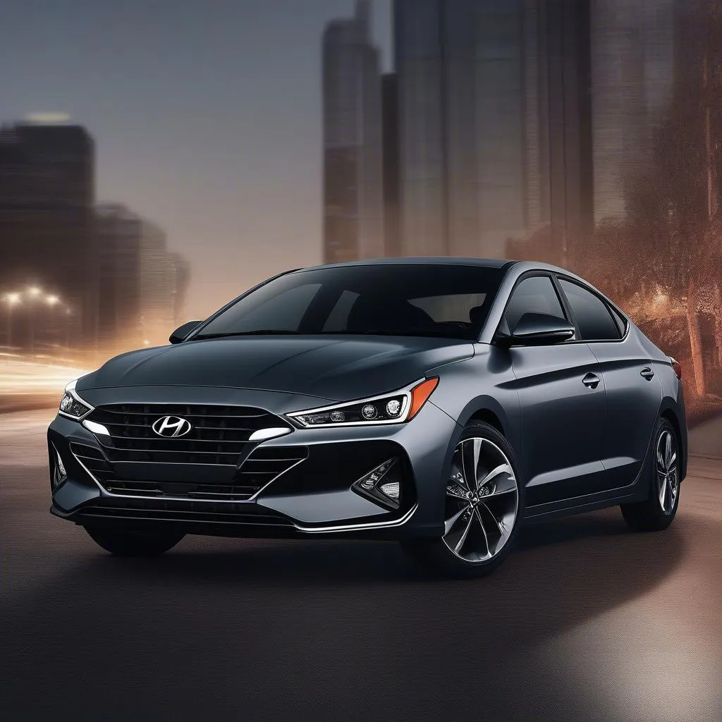 Ngoại thất Elantra Sport 2019 với thiết kế thể thao