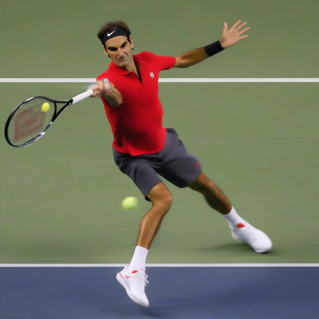 Roger Federer God Mode Point at US Open