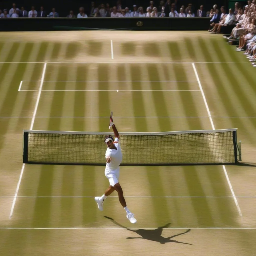 Roger Federer God Mode Point at Wimbledon