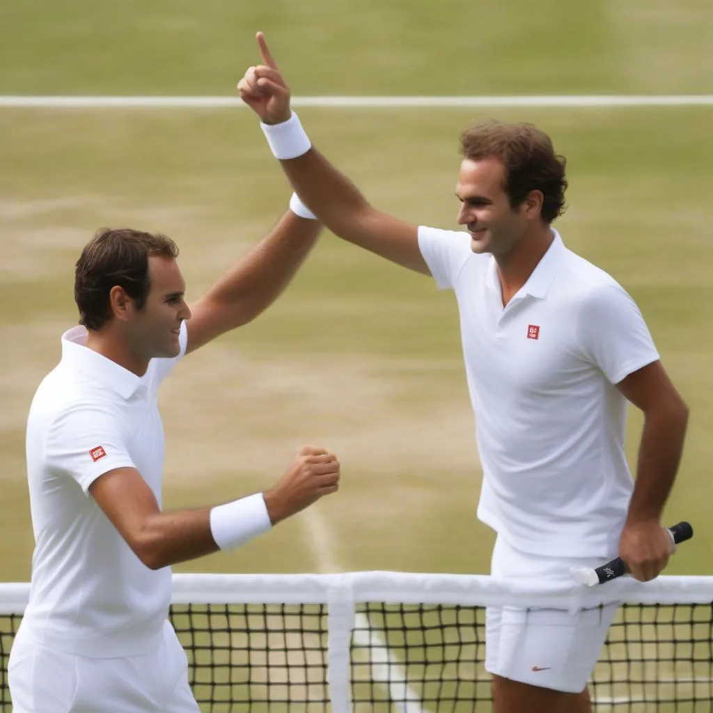 Federer và Sock vô địch đôi nam Wimbledon 2018